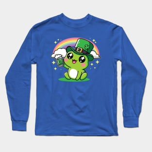 St. Patrick's Day Frog Long Sleeve T-Shirt